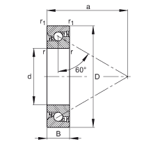 ǽ|S BSB030062-2RS-T, 򣬽| a = 60ƹɂȴܷ