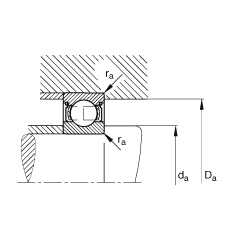S 61907-2Z, (j) DIN 625-1 ˜ʵҪߴ, ɂ(c)g϶ܷ