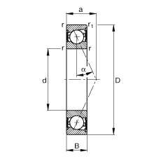 SS B71918-E-2RSD-T-P4S, {(dio)(ji)Ɍ(du)b|  = 25㣬ɂ(c)ܷǽ|ƹ
