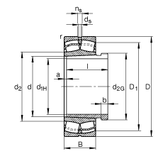 {ĝLS 23220-E1A-K-M + AHX3220, (j) DIN 635-2 ˜ʵҪߴ, F׺ж