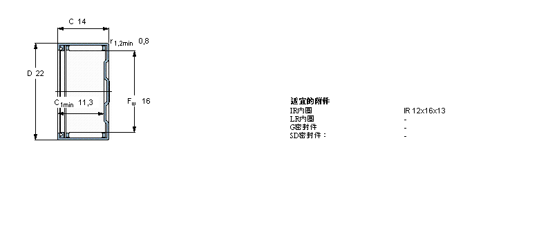 SKF LBK1614RSӱDƬ