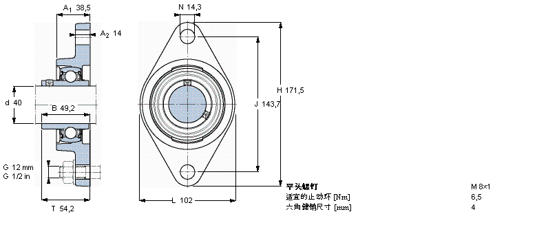 SKF ڸߜصY-ԪmԪEAFYT40TF/VA228ӱDƬ