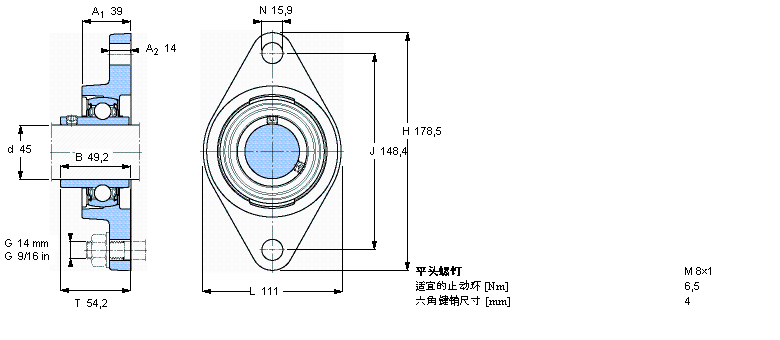 SKF ڸߜصY-ԪmԪEAFYT45TF/VA228ӱDƬ